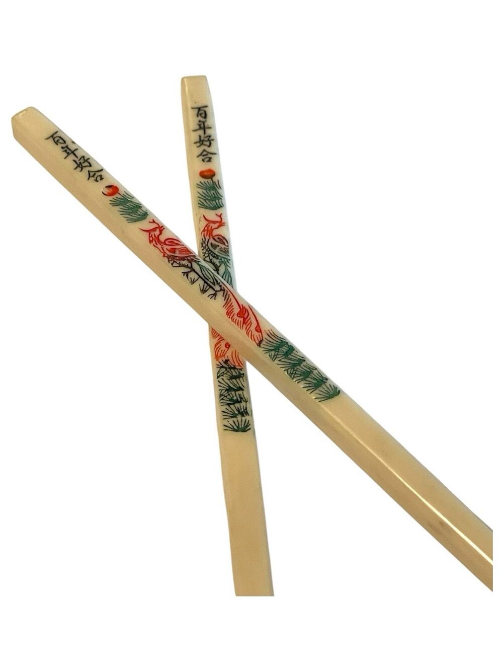 Gift Set of Chinese Dragon Phoenix Chopsticks